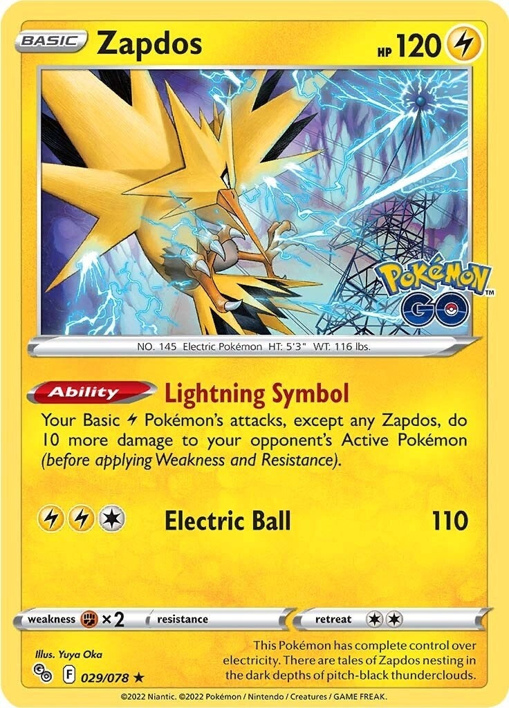 Image for Zapdos (Pokemon GO) (029/078) - Pokemon