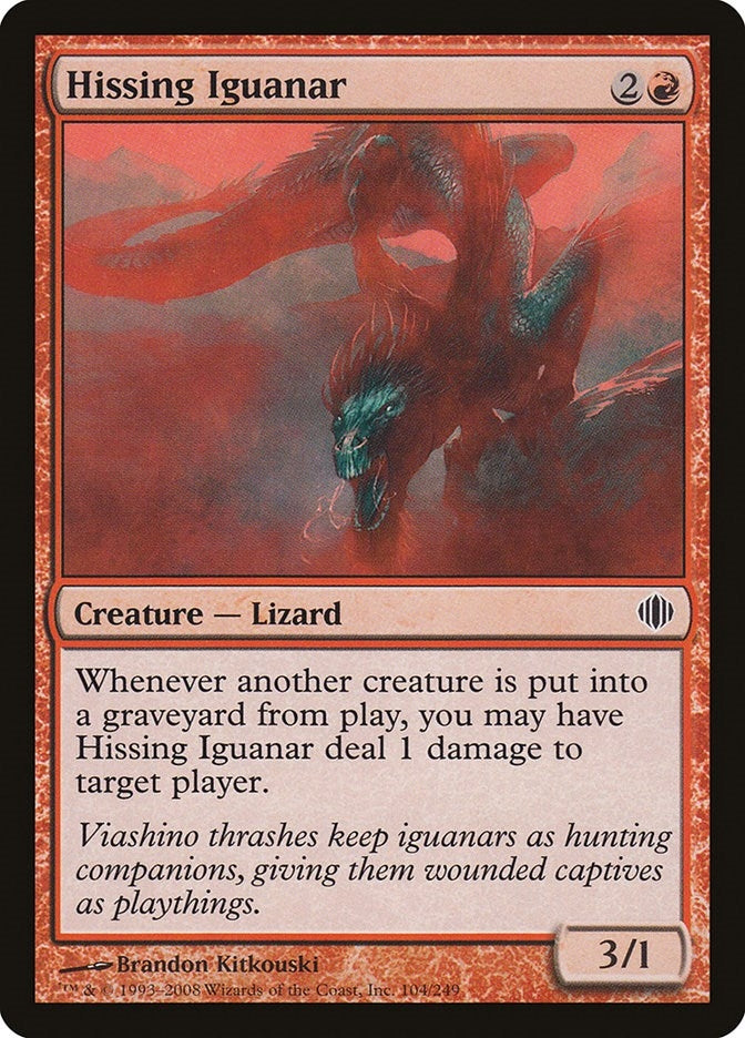 Image for Hissing Iguanar (Shards of Alara) (104) - Magic: The Gathering