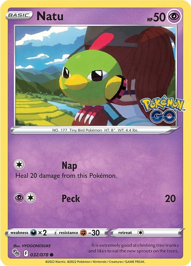 Image for Natu (Pokemon GO) (032/078) - Pokemon