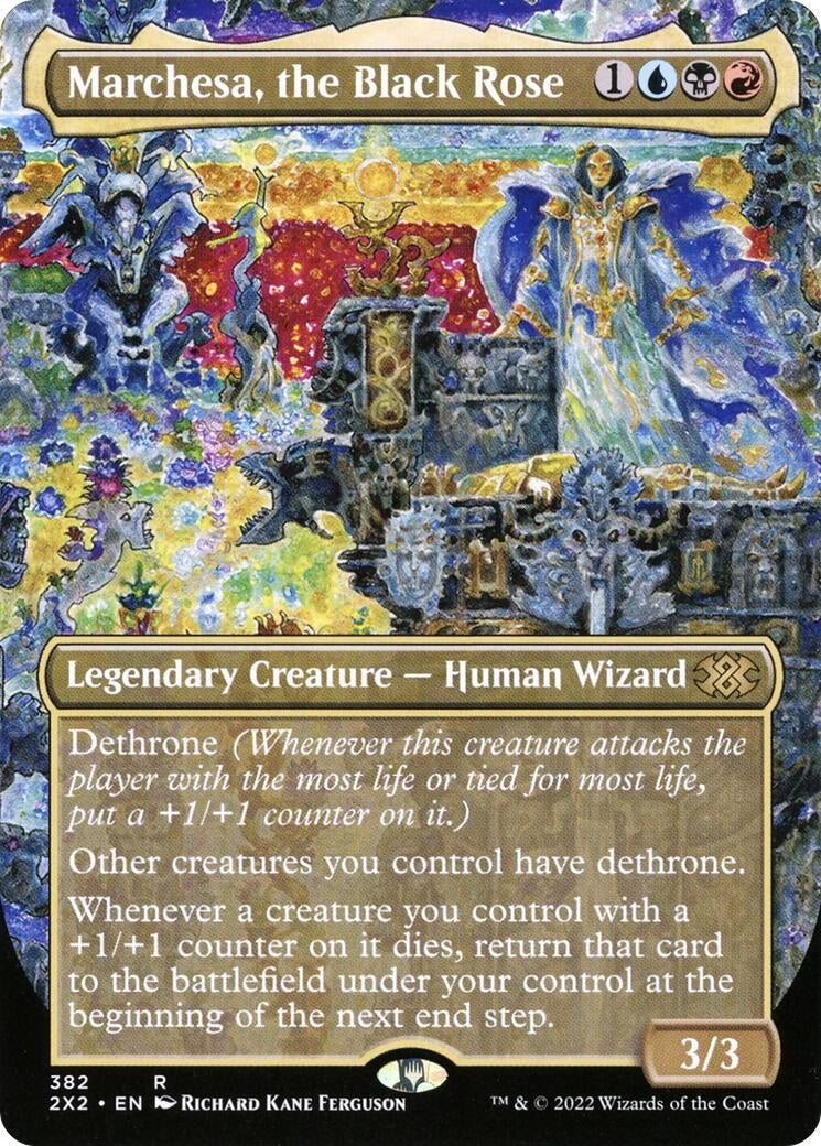 Image for Marchesa, the Black Rose (Borderless) (Double Masters 2022) (382) - Magic: The Gathering