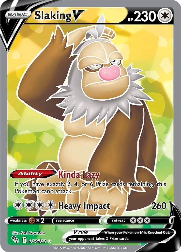 Image for Slaking V (Full Art) (Pokemon GO) (077/078) - Pokemon