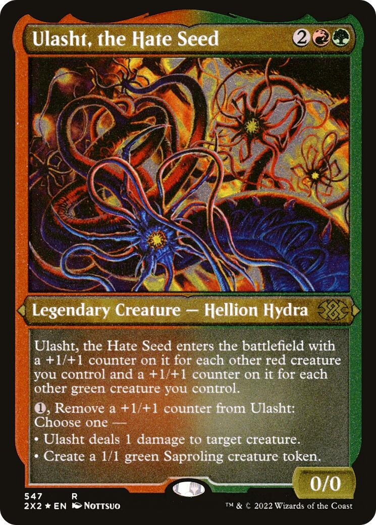 Image for Ulasht, the Hate Seed (Foil Etched) (Double Masters 2022) (547) - Magic: The Gathering