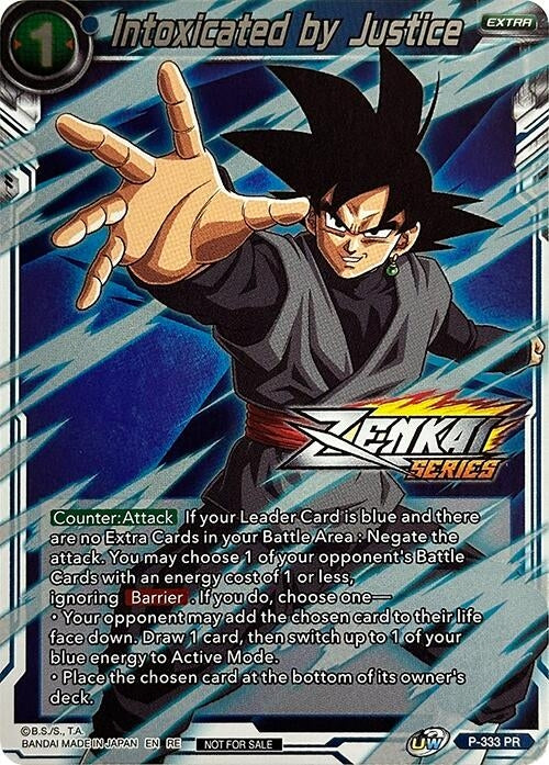 Image for Intoxicated by Justice (Event Pack 10) (Alternate Foil) (Tournament Promotion Cards) (P-333) - Dragon Ball Super: Masters