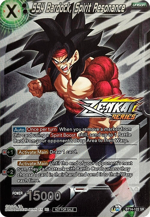 Image for SS4 Bardock, Spirit Resonance (Event Pack 10) (Alternate Foil) (Tournament Promotion Cards) (BT14-122) - Dragon Ball Super: Masters