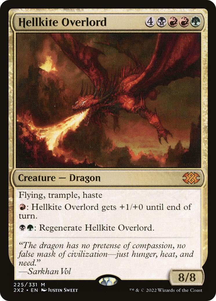 Image for Hellkite Overlord (Double Masters 2022) (225) - Magic: The Gathering