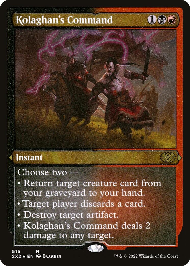 Image for Kolaghan's Command (Foil Etched) (Double Masters 2022) (515) - Magic: The Gathering