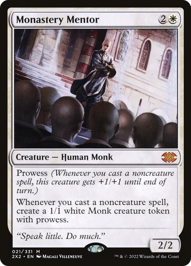 Image for Monastery Mentor (Double Masters 2022) (21) - Magic: The Gathering