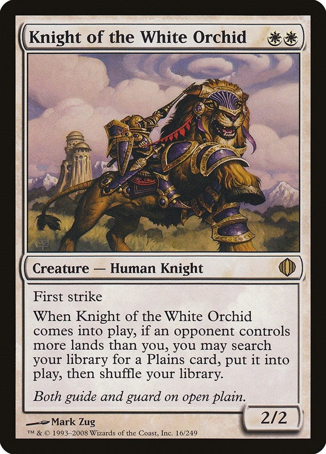 Image for Knight of the White Orchid (Shards of Alara) (16) - Magic: The Gathering