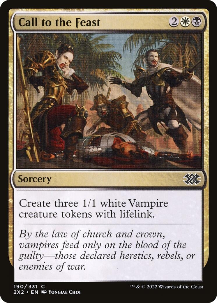 Image for Call to the Feast (Double Masters 2022) (190) - Magic: The Gathering