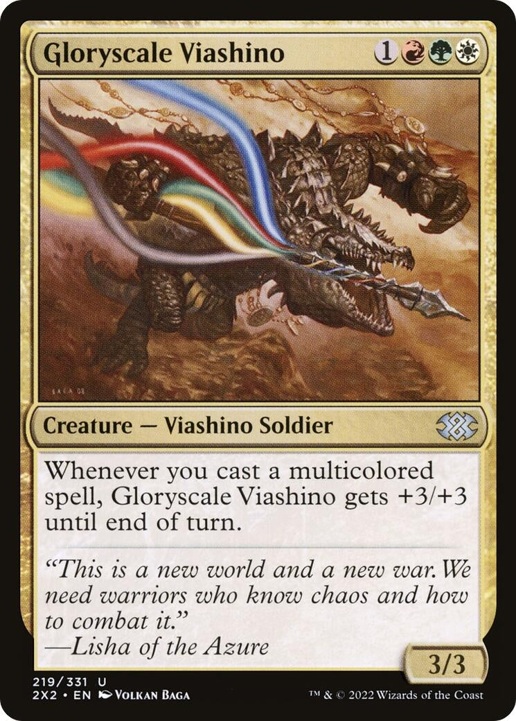 Image for Gloryscale Viashino (Double Masters 2022) (219) - Magic: The Gathering