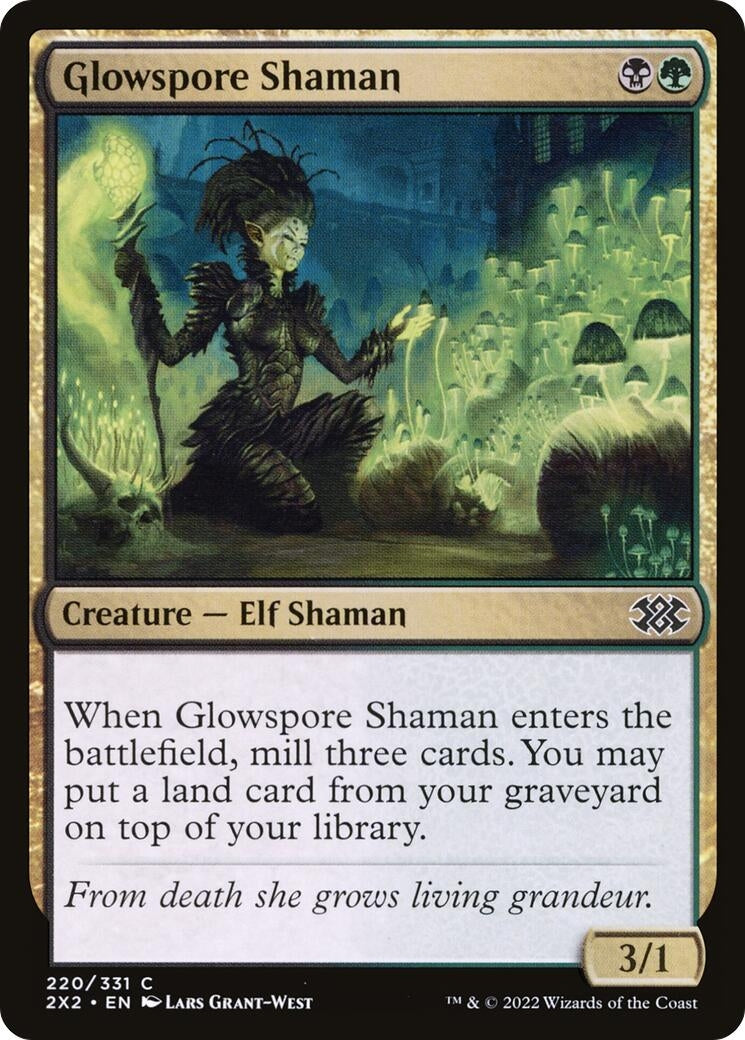Image for Glowspore Shaman (Double Masters 2022) (220) - Magic: The Gathering