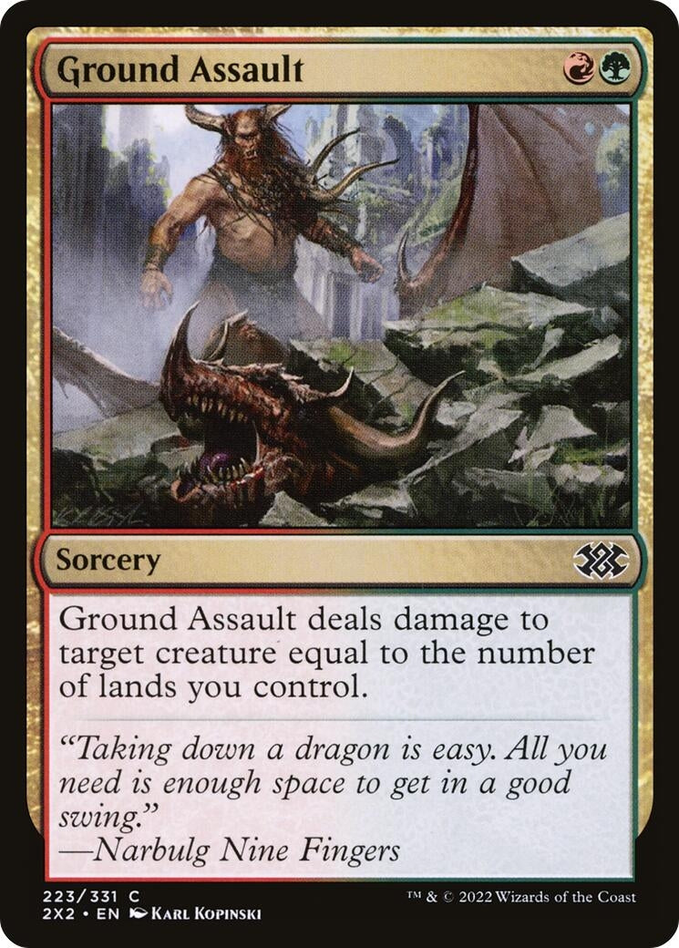 Image for Ground Assault (Double Masters 2022) (223) - Magic: The Gathering