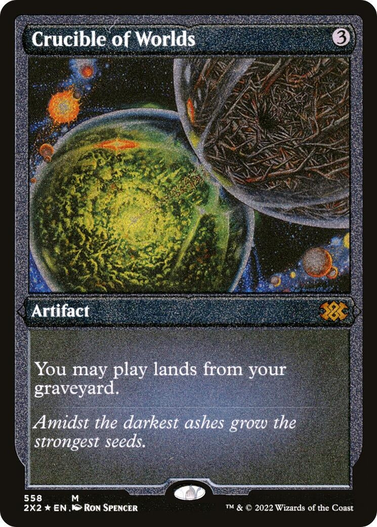 Image for Crucible of Worlds (Foil Etched) (Double Masters 2022) (558) - Magic: The Gathering