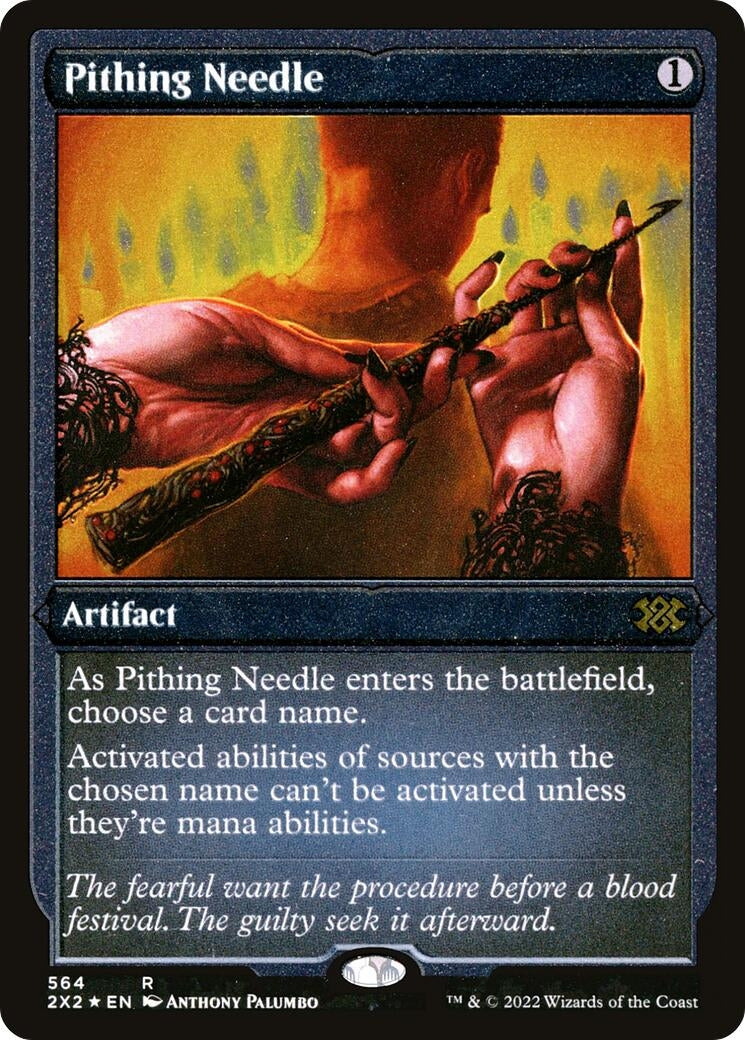Image for Pithing Needle (Foil Etched) (Double Masters 2022) (564) - Magic: The Gathering