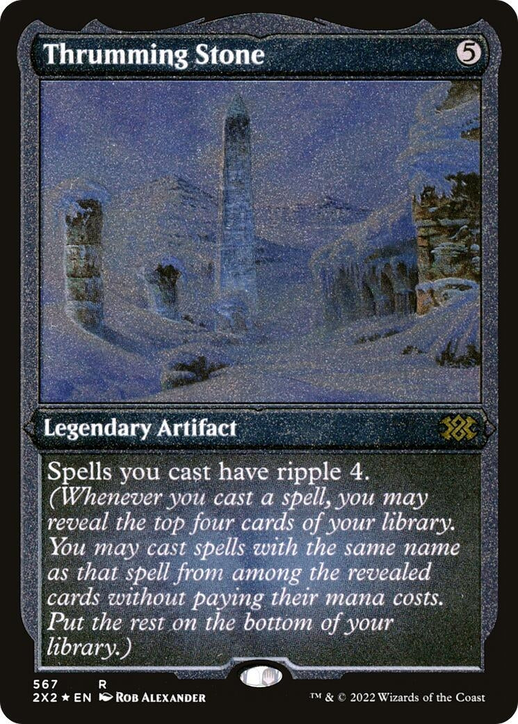 Image for Thrumming Stone (Foil Etched) (Double Masters 2022) (567) - Magic: The Gathering