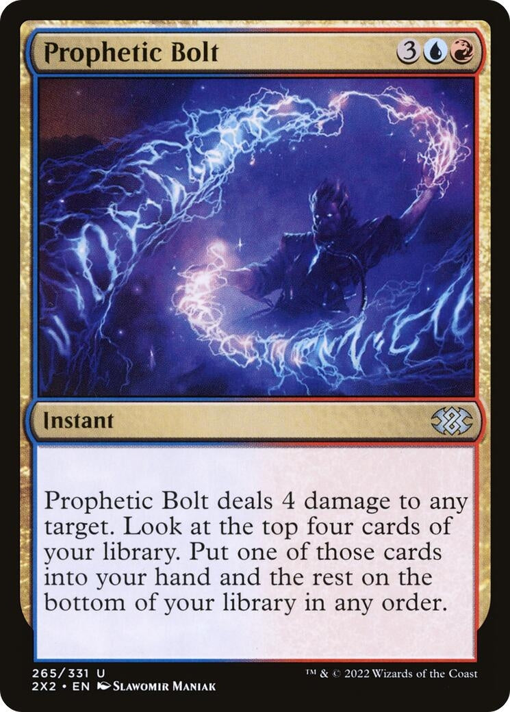 Image for Prophetic Bolt (Double Masters 2022) (265) - Magic: The Gathering