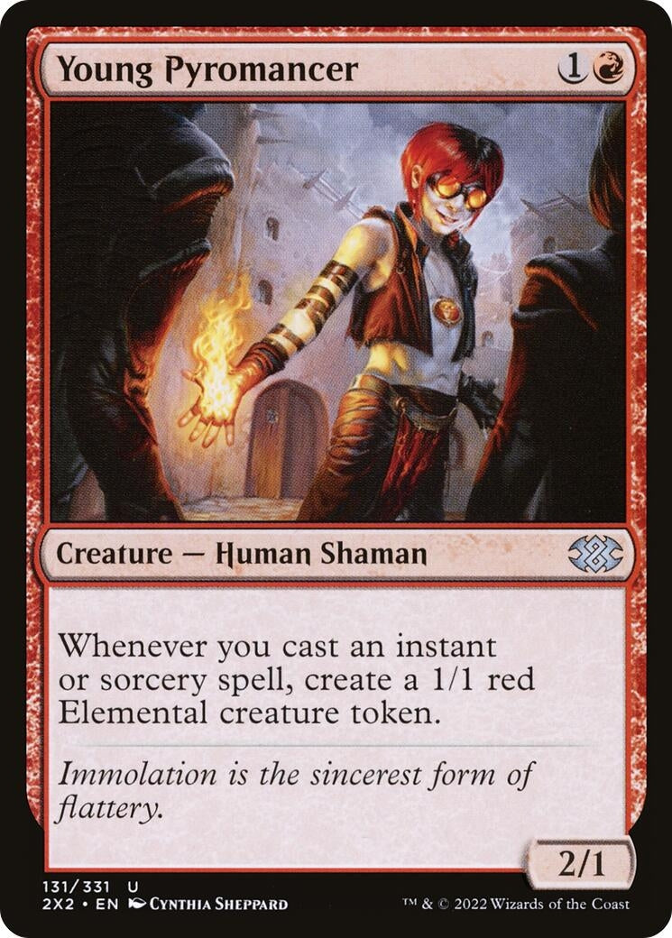 Image for Young Pyromancer (Double Masters 2022) (131) - Magic: The Gathering