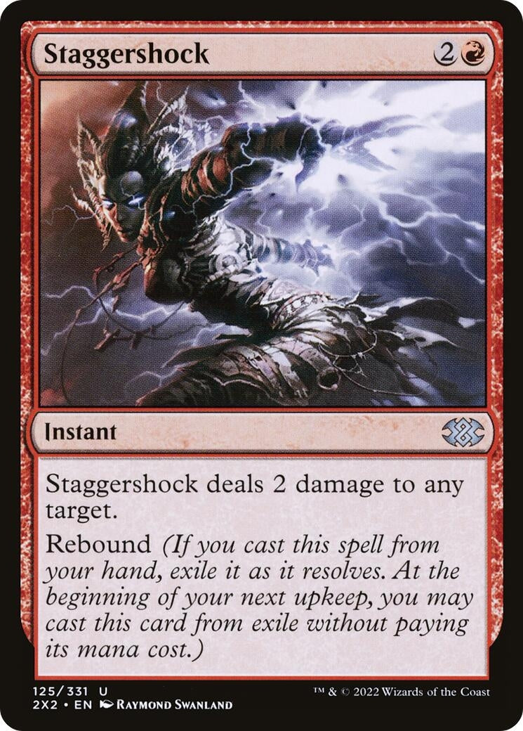 Image for Staggershock (Double Masters 2022) (125) - Magic: The Gathering