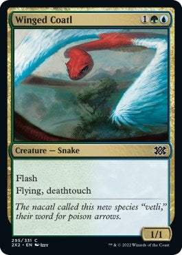 Image for Winged Coatl (Double Masters 2022) (295) - Magic: The Gathering