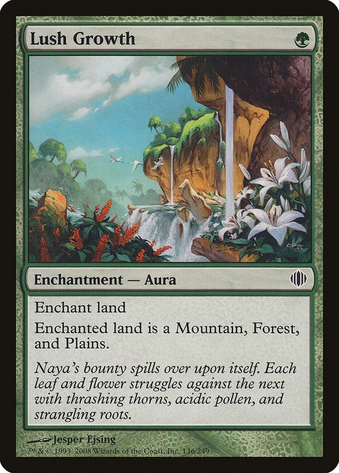 Image for Lush Growth (Shards of Alara) (136) - Magic: The Gathering