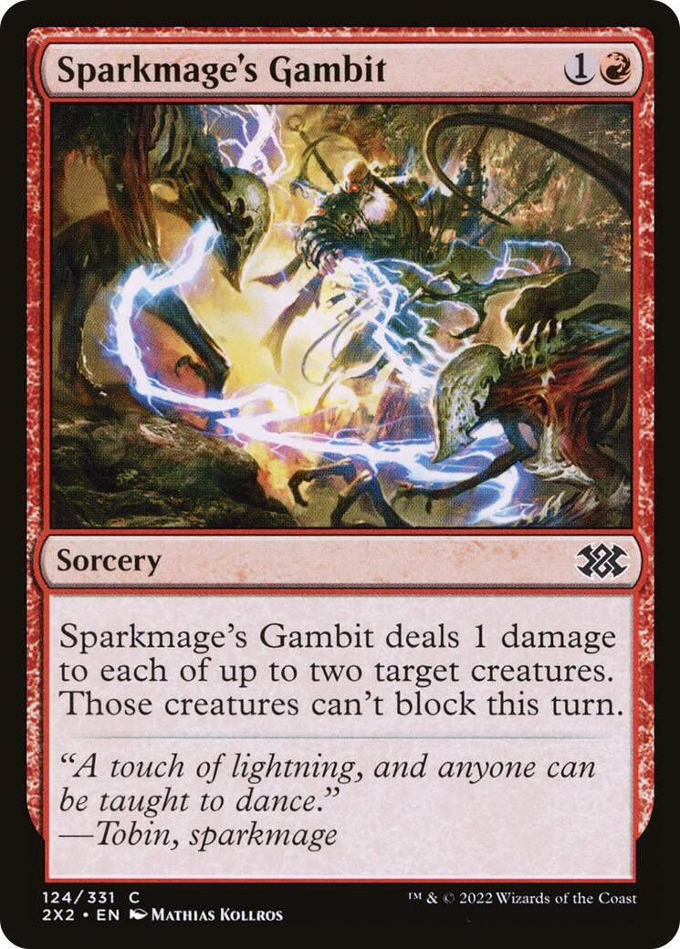Image for Sparkmage's Gambit (Double Masters 2022) (124) - Magic: The Gathering