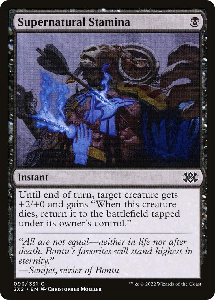 Image for Supernatural Stamina (Double Masters 2022) (93) - Magic: The Gathering