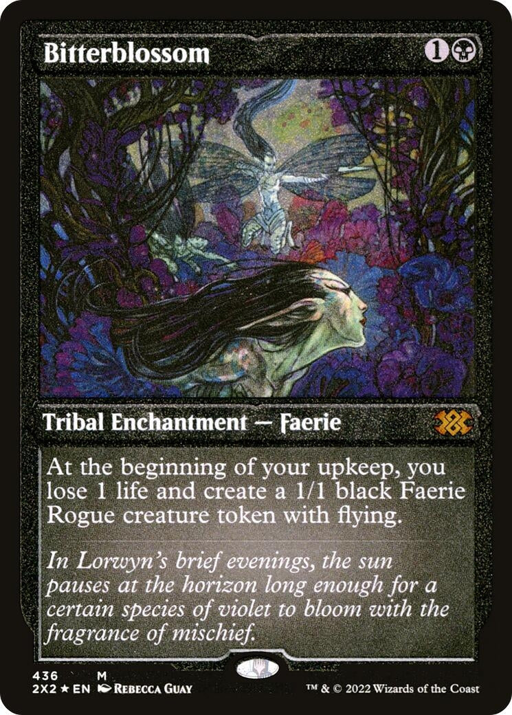 Image for Bitterblossom (Foil Etched) (Double Masters 2022) (436) - Magic: The Gathering
