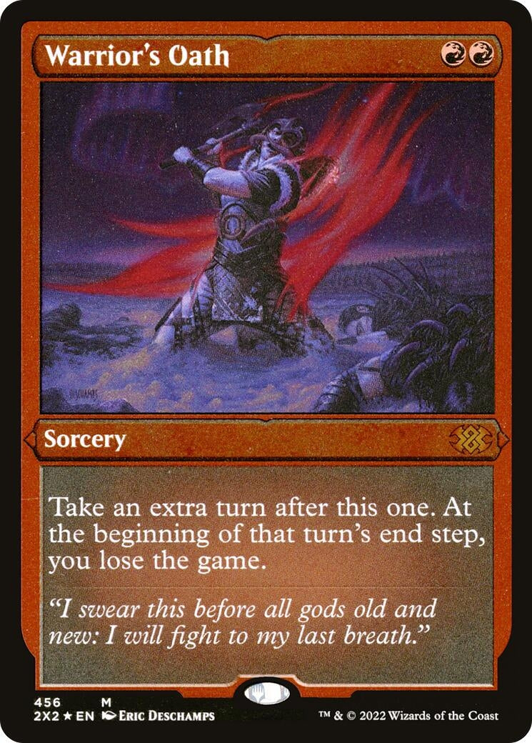 Image for Warrior's Oath (Foil Etched) (Double Masters 2022) (456) - Magic: The Gathering