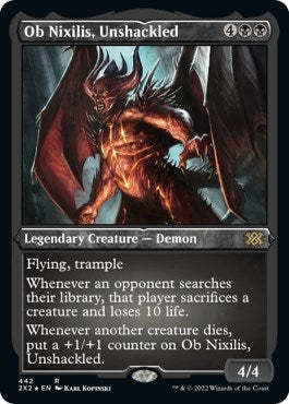 Image for Ob Nixilis, Unshackled (Foil Etched) (Double Masters 2022) (442) - Magic: The Gathering