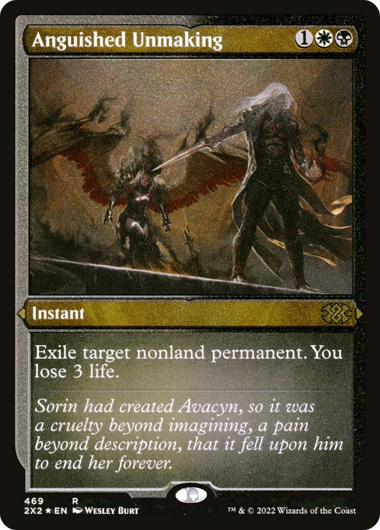 Image for Anguished Unmaking (Foil Etched) (Double Masters 2022) (469) - Magic: The Gathering