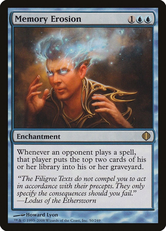 Image for Memory Erosion (Shards of Alara) (50) - Magic: The Gathering