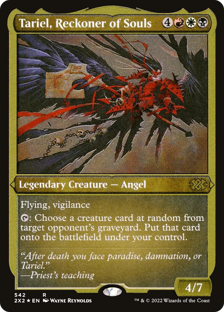 Image for Tariel, Reckoner of Souls (Foil Etched) (Double Masters 2022) (542) - Magic: The Gathering