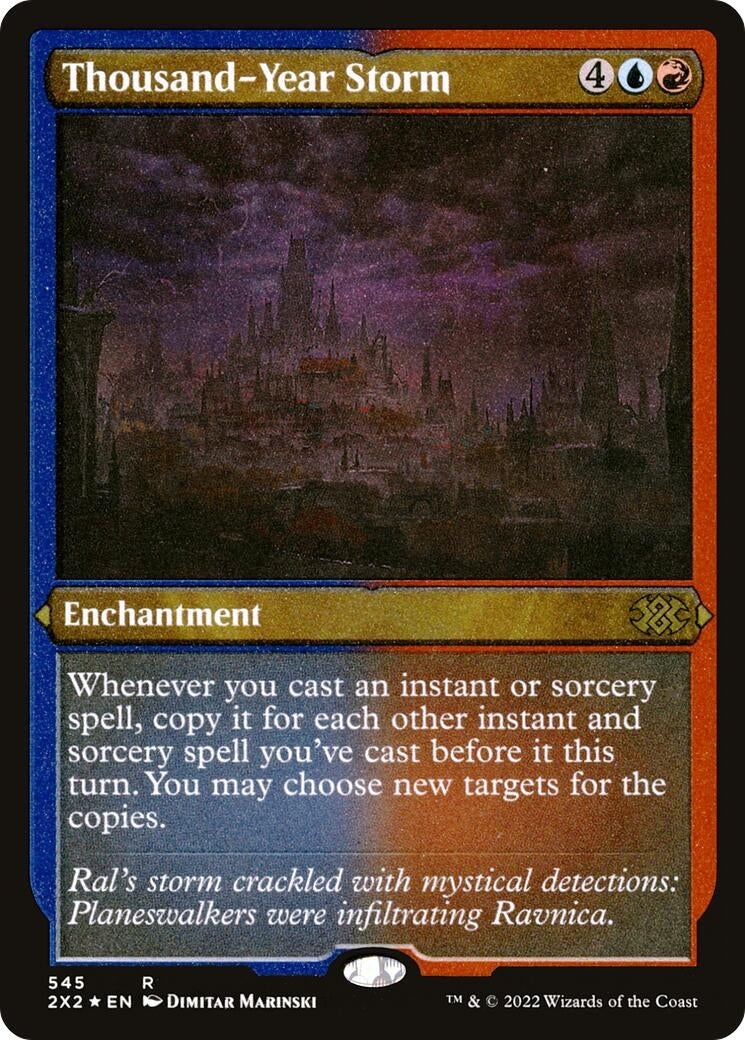 Image for Thousand-Year Storm (Foil Etched) (Double Masters 2022) (545) - Magic: The Gathering