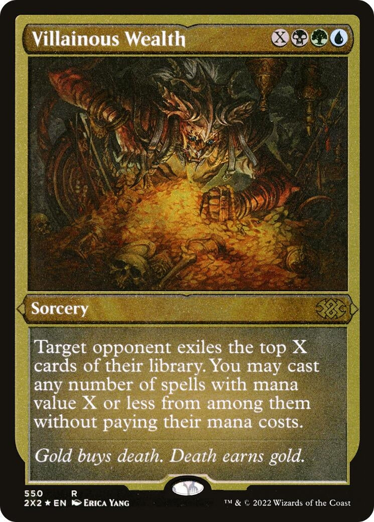 Image for Villainous Wealth (Foil Etched) (Double Masters 2022) (550) - Magic: The Gathering