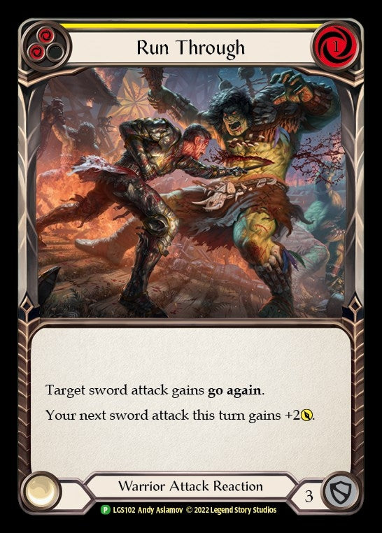 Image for Run Through - LGS102 (Flesh and Blood: Promo Cards) (LGS102) - Flesh and Blood TCG