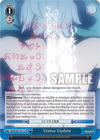 Image for Status Update (Is it Wrong to Try to Pick Up Girls in a Dungeon?) (DDM/S88-TE17 TD) - Weiss Schwarz