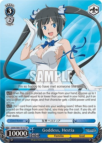 Image for Goddess, Hestia (Is it Wrong to Try to Pick Up Girls in a Dungeon?) (DDM/S88-TE16 TD) - Weiss Schwarz