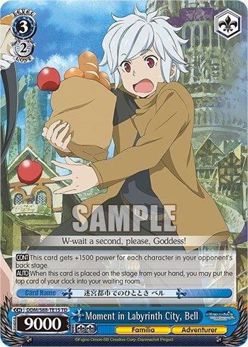 Image for Moment in Labyrinth City, Bell (Is it Wrong to Try to Pick Up Girls in a Dungeon?) (DDM/S88-TE15 TD) - Weiss Schwarz