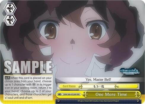 Image for One More Time (RRR) (Is it Wrong to Try to Pick Up Girls in a Dungeon?) (DDM/S88-E026R RRR) - Weiss Schwarz