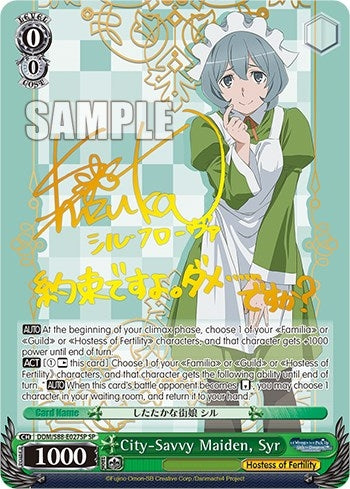 Image for City-Savvy Maiden, Syr (SP) (Is it Wrong to Try to Pick Up Girls in a Dungeon?) (DDM/S88-E027SP SP) - Weiss Schwarz
