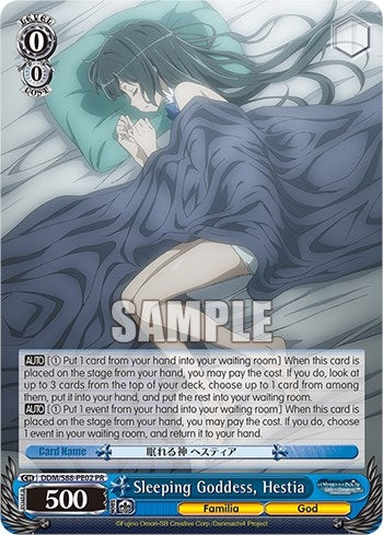Image for Sleeping Goddess, Hestia (Is it Wrong to Try to Pick Up Girls in a Dungeon?) (DDM/S88-PE02 PR) - Weiss Schwarz