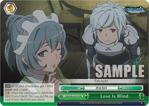 Image for Love Is Blind (RRR) (Is it Wrong to Try to Pick Up Girls in a Dungeon?) (DDM/S88-E047R RRR) - Weiss Schwarz