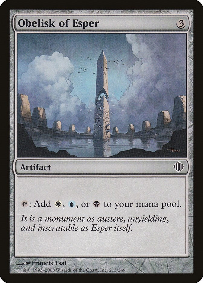 Image for Obelisk of Esper (Shards of Alara) (213) - Magic: The Gathering