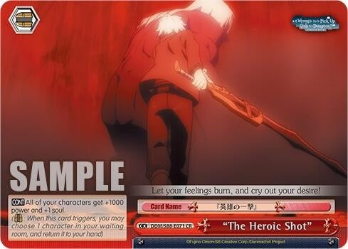 Image for "The Heroic Shot" (Is it Wrong to Try to Pick Up Girls in a Dungeon?) (DDM/S88-E071 CR) - Weiss Schwarz