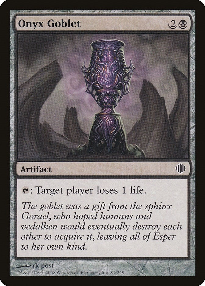 Image for Onyx Goblet (Shards of Alara) (81) - Magic: The Gathering