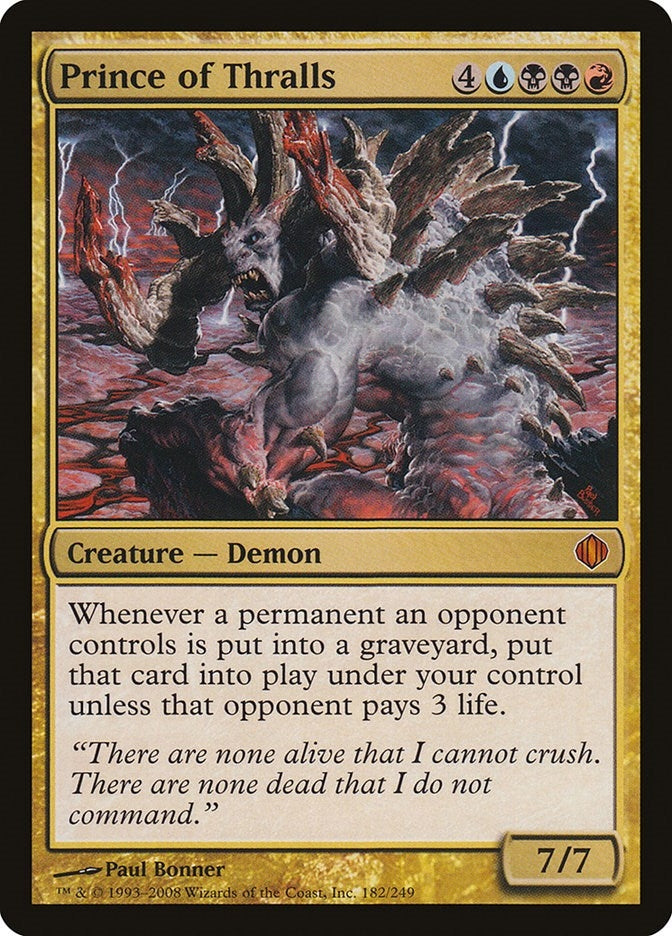 Image for Prince of Thralls (Shards of Alara) (182) - Magic: The Gathering