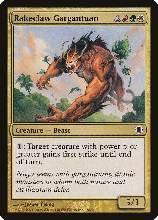 Image for Rakeclaw Gargantuan (Shards of Alara) (186) - Magic: The Gathering