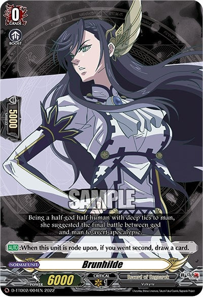Image for Brunhilde (D-TTD02: Record of Ragnarok) (D-TTD02/004EN) - Cardfight Vanguard