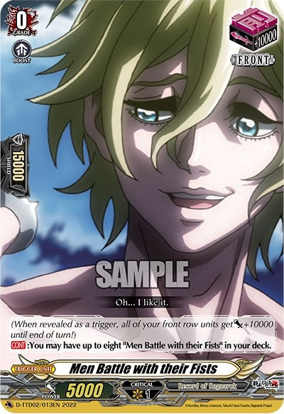 Image for Men Battle with their Fists (D-TTD02: Record of Ragnarok) (D-TTD02/013EN) - Cardfight Vanguard
