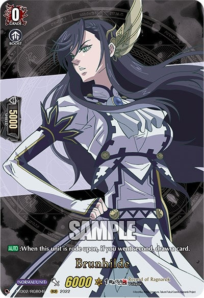 Image for Brunhilde (RGR) (D-TTD02: Record of Ragnarok) (D-TTD02/RGR04EN) - Cardfight Vanguard